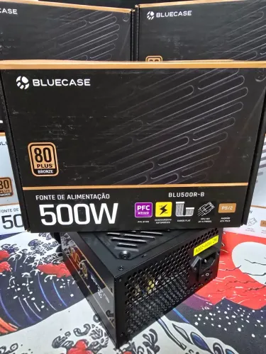 Fonte Gamer 500w 80+ Bronze Cabos Flat C/ Cabo