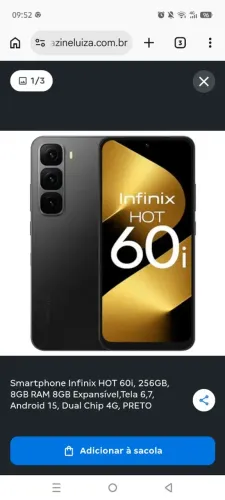 Celular Infinix Hot 60i 