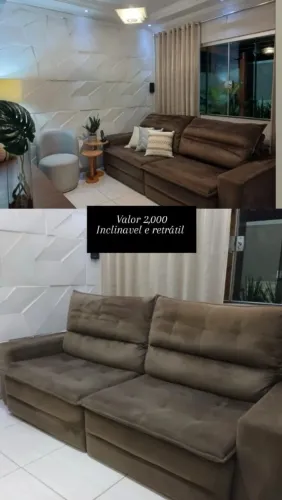 Vendo sofá retrátil e reclinável em excelente estado de conservação.