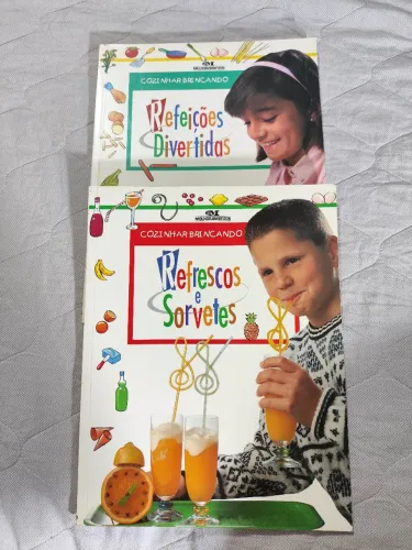 Cozinhar Brincando 2 volumes Refrescos e Sorvetes e Refeições Divertidas