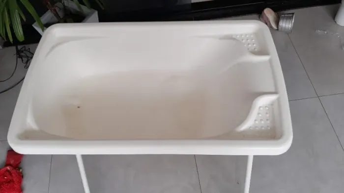 Banheira + suporte+almofada para banho