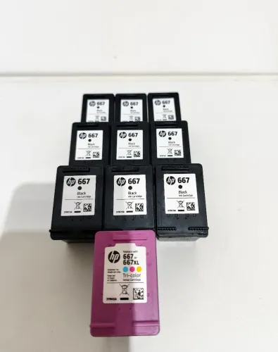 Cartuchos HP 667 Preto e Colorido Original Vazio