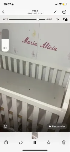 Vendo berço americano semi novo