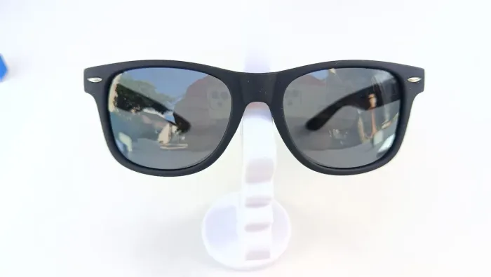 Óculos de Sol Lentes Polarizadas Proteção UV Cor Preto Lentes Escuras Vaghozz Em Promoção
