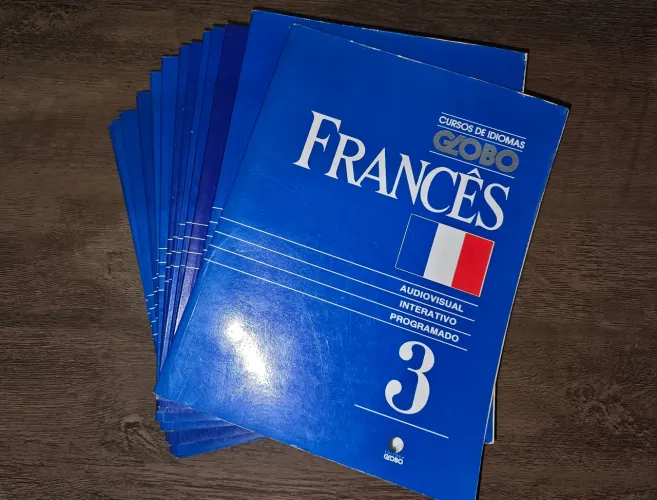 Curso de Idiomas Globo Francês (1991) - Fascículos 3 ao 18 | Coleção Vintage