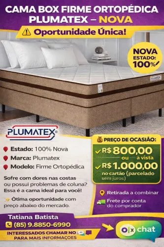 CAMA BOX ORTOPÉDICA NOVA