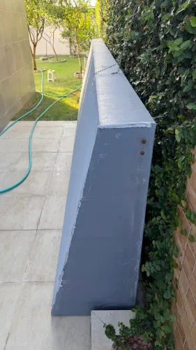 Armação de toldo em alumínio soldado 