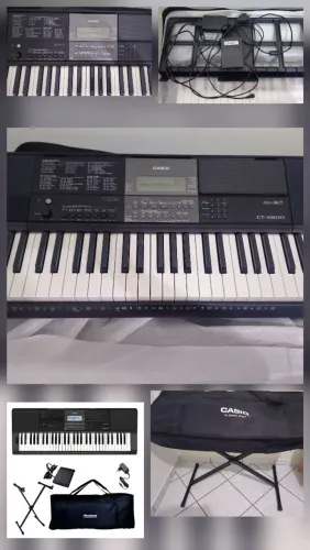 Teclado Casio Ct X800+fonte+bag+suporte'x'+pedal Sustain
