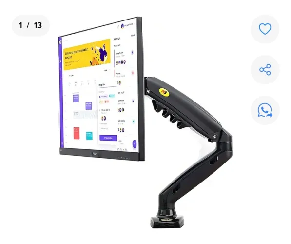 Braço Articulado Suporte P/ Monitor Setup Gamer Pistão A Gás
