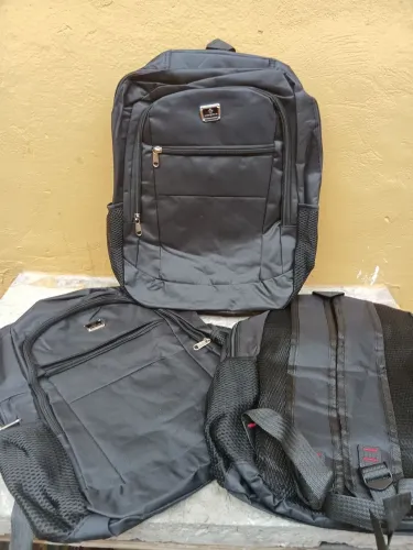 Mochila Hongyan preta para faculdade/escritório