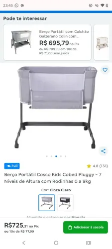 Berço portátil