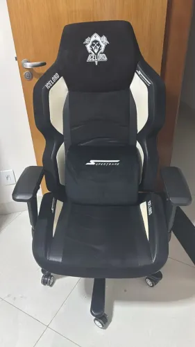 Cadeira Gamer SuperFrame Icelord Pro Edition, Reclinável, 4D, Preto e Branco