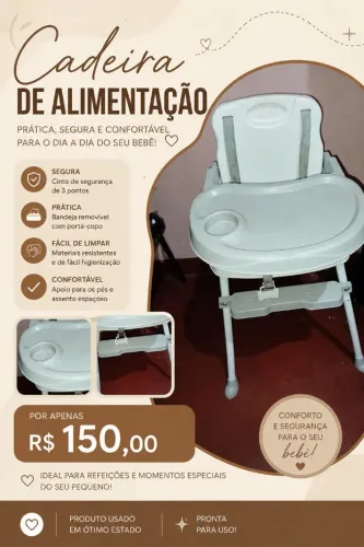 Cadeira alimentação