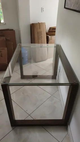 MESA 120X80 TAMPO DE VIDRO