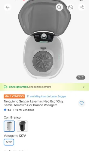 Vendo tanquinho novo nunca foi usado, aceito ofertas justa