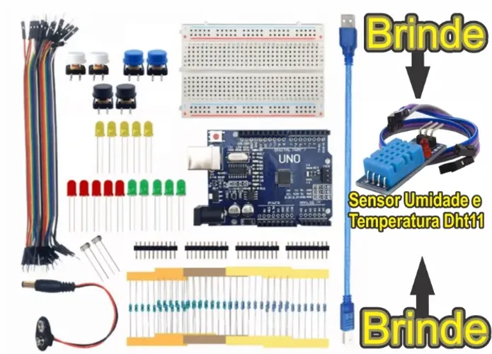 Arduino Uno Kit Smd R3 Iniciante