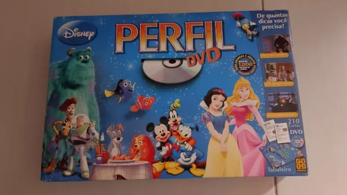 Jogo de Tabuleiro Perfil DVD Disney