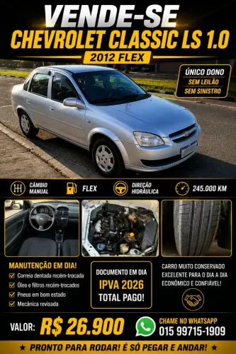 Chevrolet Classic Life/ls 1.0 VHC Flexp. 4P 2012