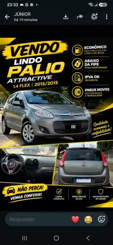 Fiat Palio Attra./italia 1.4 EVO F.flex 8V 5P 2015