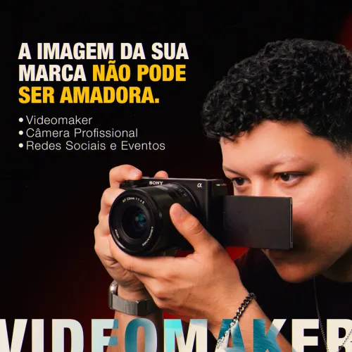 Videomaker Profissional | Gravação, Edição de Reels e Eventos