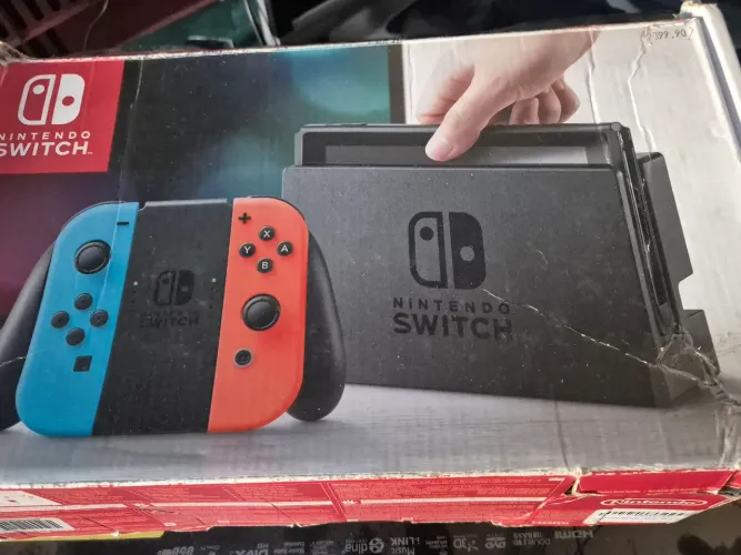 Nintendo switch cheio de jogo