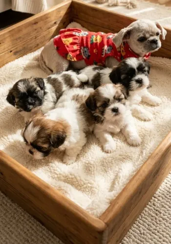 Shih tzu filhotes macho