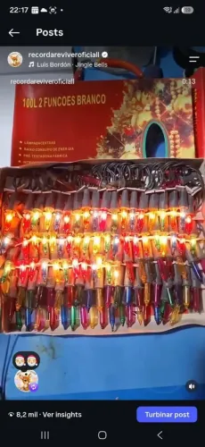 Pisca pisca Antigos de 50 lâmpadas