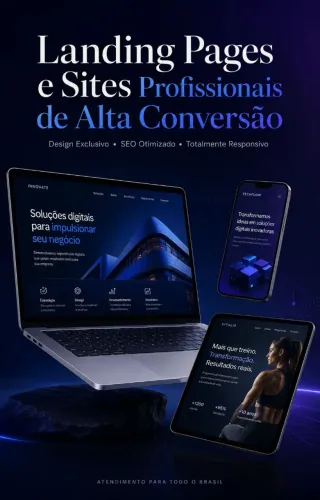 Criação de Site Profissional One Page e Hospedagem por 1 Ano