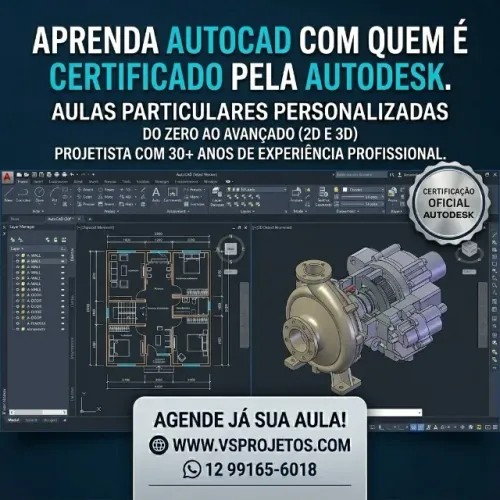 Aula Particular de AutoCad 2d e 3D