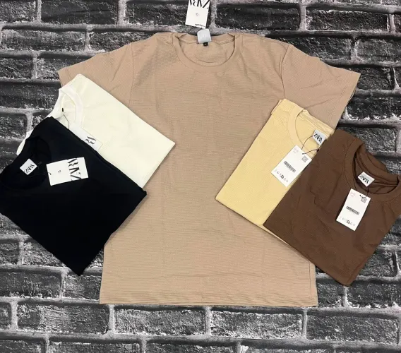 CAMISA ZARA CANELADA GOLA REDONDA