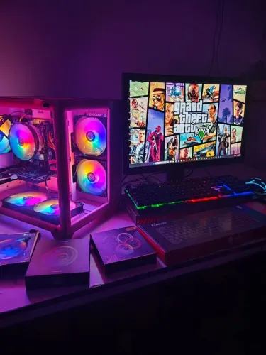 PC Gamer Novo na Caixa, i5 Completo com Tela 22 polegadas.