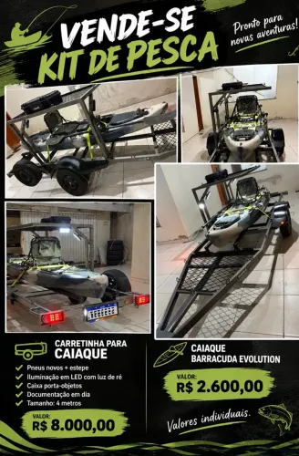 Vende-se kit de pesca 