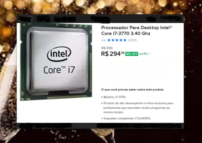 KIT i7 +3770 +8gb +cooler +placa mae
