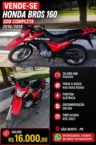 Honda Bros 160 esdd completa