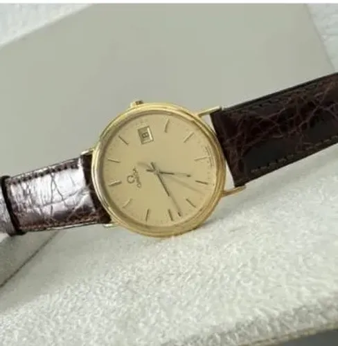 Omega De Ville Prestige Quartz/ ouro18k