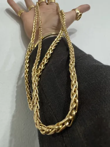 Corrente de ouro 18k garantia eterna certificado garantia alterna