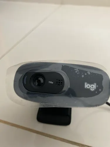 Webcam Logitech C270, Resolução Hd 720p/30fps, Microfone Cor Cinza
