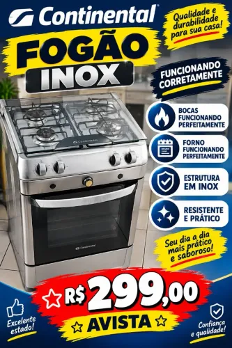 Fogão continental inox