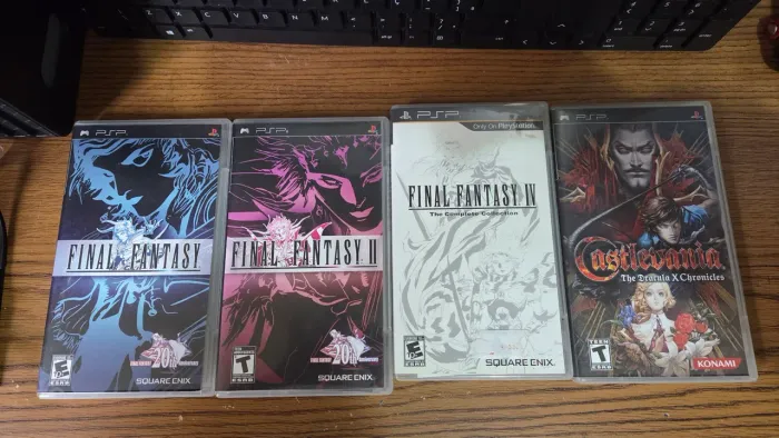 PSP - Lote de jogos originais final fantasy e castlevania