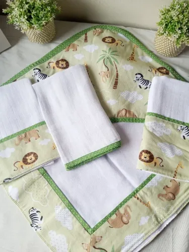 5 peças enxoval para bebê