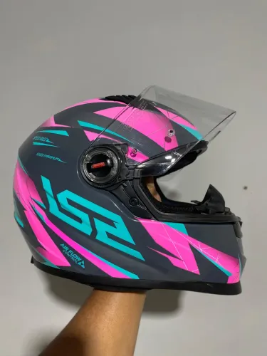 Ls2 draze cinza e rosa