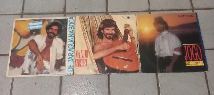 Coleção 3 Lps Nando Cordel/Disco de Vinil/Forró 