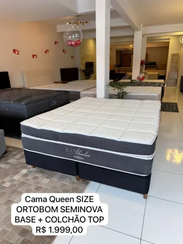 Colchão QUEEN ORTOBOM SEMINOVO TOP - Entrego!