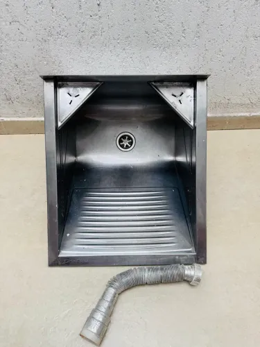 Tanque inox oficina area de serviço lavanderia lavar roupa