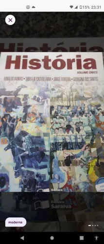 História volume único editora saraiva 
