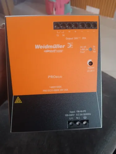 Fonte chateada 20a 24v 480w trifásico WeidmUller