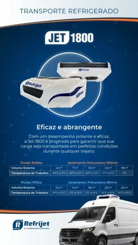 Aparelho de refrigeração veicular Refrijet Jet 1800