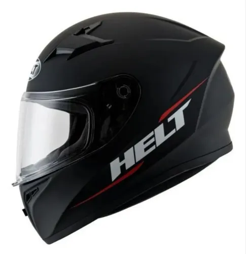Capacete Integral Helt Polar Street - Estilo Preto Fosco, Conforto e Proteção, Tam. 60