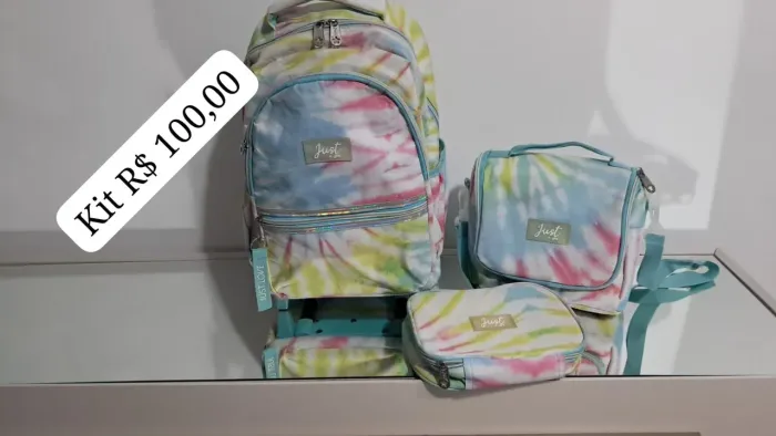 Kit de mochila de Rodinhas