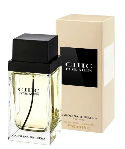 *CAROLINA HERRERA®?*<br><br><br>CHIC masculino 100ml<br>*R$590,00*